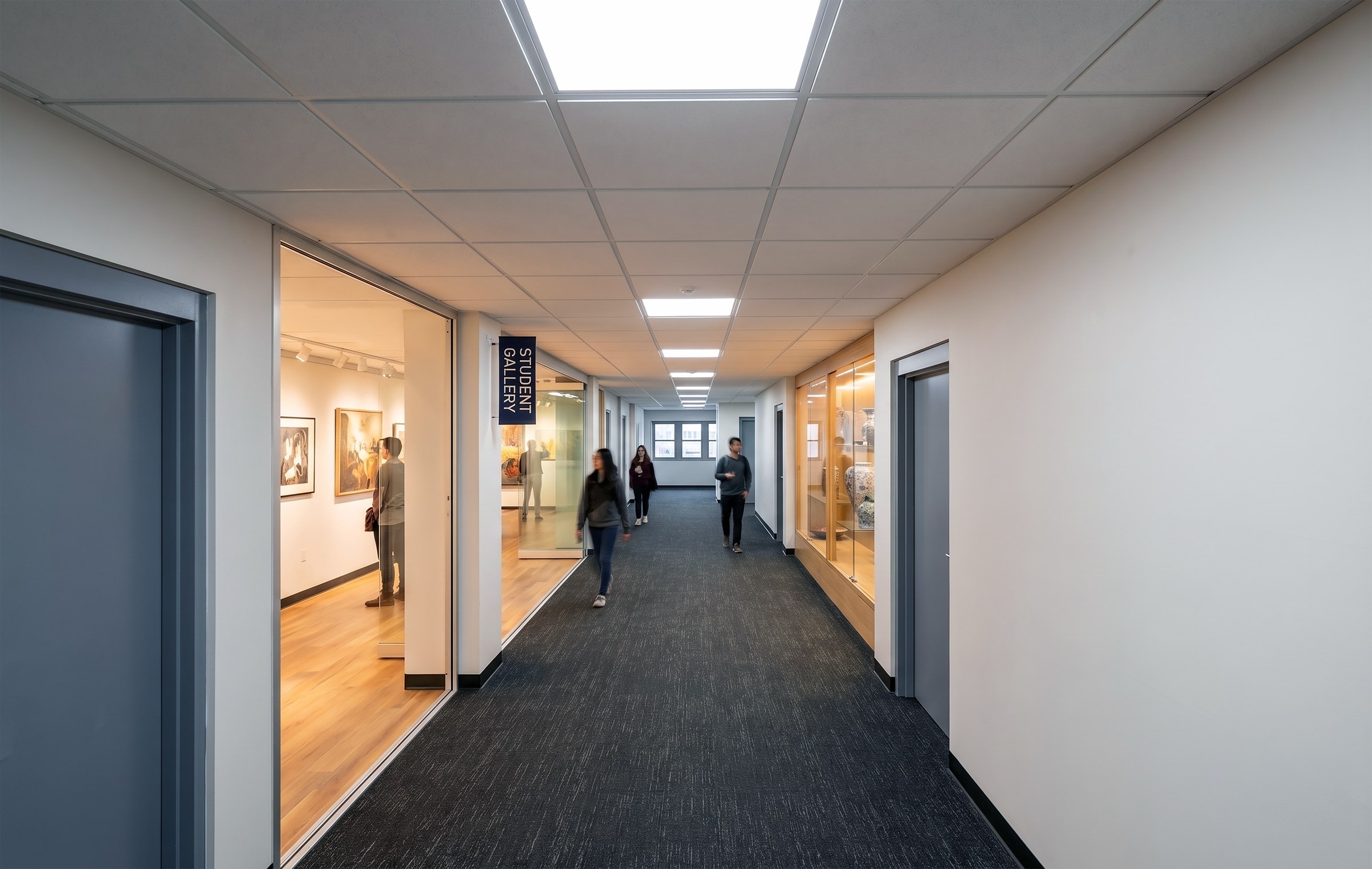 Corridor Approach to Max Jackson Gallery