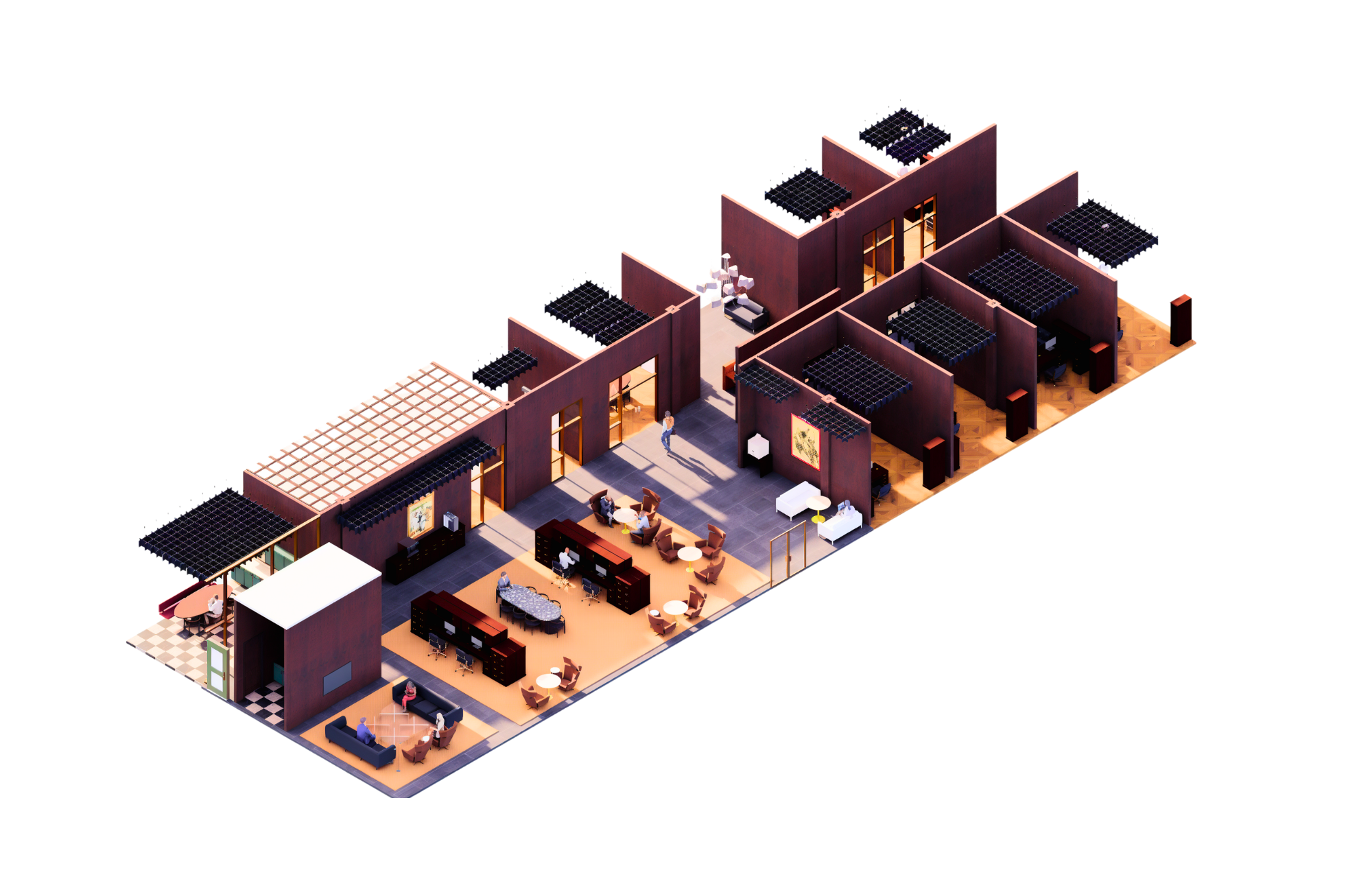 Ralph Lauren Satellite Office Isometric View