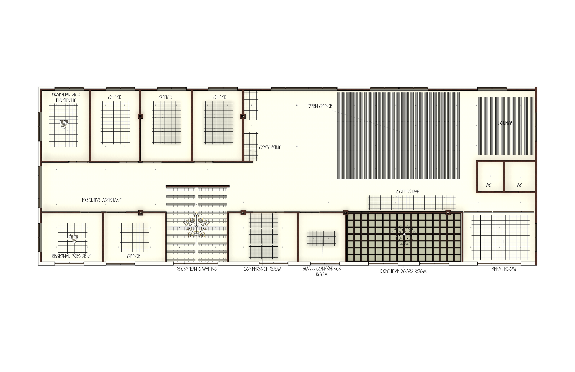 Ralph Lauren Satellite Office Reflected Ceiling Plan